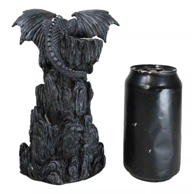 Ebros Dark Rocky Mountain Chernos Dragon Backflow Incense Tower Burner
