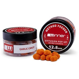Tandem Baits Methood Feeder MF Diffusion Micro Boilies 20 g 8 mm Garlic Candy Carp Bait Carp Fishing Without Effort Bait for Large Fish Fishing Carp Accessories for Professionals and Hobby Anglers