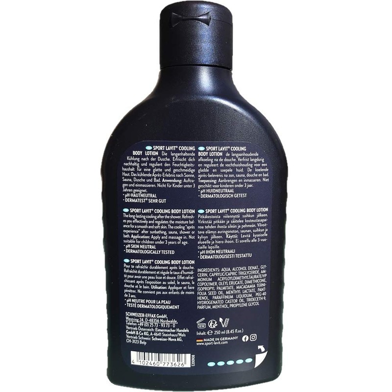 SPORT LAVIT® Cooling Body Lotion 250 ml Cooling and Refreshing