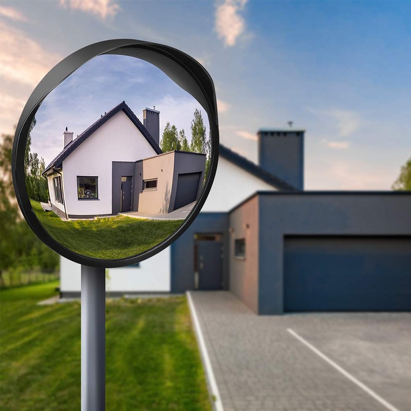Ovsor Convex Mirror Outdoor for Garage and Traffic Driveway Park