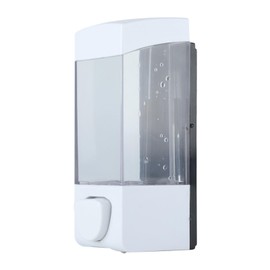 YUMILI 350ml Plastic Bathroom Manual Soap Liquid Lotion Shampoo Dispenser Box Holder Wall Mounted