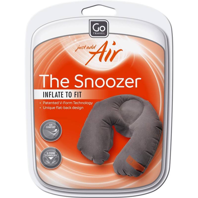 Go Travel The Snoozer Compact Inflatable Neck Pillow inc Carry