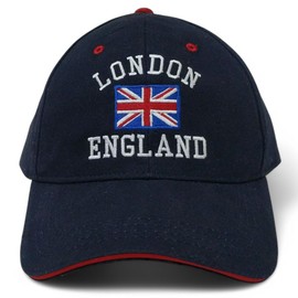 FifthRiver Union Jack London England Baseball Cap for Men Women, Embroidered UK Flag, Adjustable Breatheable Dad Hat (UK, Alpha, One Size, London England Navy)