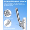 Heavy Duty Pivot Antenna Pole Mount Bracket, J-Pipe Solid Rustproof