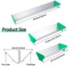 3 Pcs 8'' 10'' 16'' Dual Edge Aluminum Emulsion Scoop