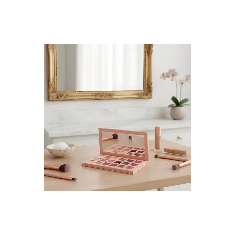 Paleta De Sombras Nude 18 Tonos Maquillaje Incluye Espejo