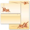 Letter Paper Set 20 Pieces Flowers and Petals 10 Sheets