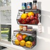 Mefirt Fruit Bowl, Stackable Wall Mounted Fruit Basket of Smooth