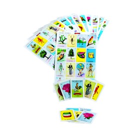 Don Clemente Mexican Jumbo Loteria Set, Deck of Cards Fun and Educational, 10 Large Boards