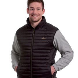 Therm-ic Men's Vest Heat - Thin Lightweight Packable Active Outdoor Winter Sports Power Heated Vest with Bluetooth Technology, Black, X-Large