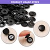 Screw Cover Black Pack of 200 Plastic Folding Screw Cover