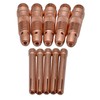 10Pcs Collet Body 10N32 (3/32") & Collet 10N24 (3/32") Consumables