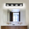 Donrao 30-Inch 4-Light LED Modern Black Bathroom Vanity Light Fixtures
