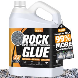 Rock Glue, Mulch Glue 32OZ- Fast-Drying Adhesive for Landscaping Rocks, Small Pebbles, Pea Gravel Stabilizer & Mulch Binder | Weather-Resistant Outdoor Stabilizer for Driveways, Gardens, Walkways