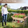Giantex Raised Garden Bed, Wood Planter Raised Bed with Storage