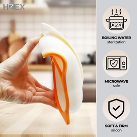 HZEX Owls Led Weaning Supplies, Toddler Silicone Feeding Set, Silicone Suction Bowls for Self Feeding, 2 Bowls, Spoon and Fork, Baby Feed Flatware and Dishwasher Safe (Brown)