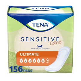 TENA Incontinence Pads, Bladder Control & Postpartum for Women, Ultimate Absorbency, Regular Length, Intimates - 156 Count