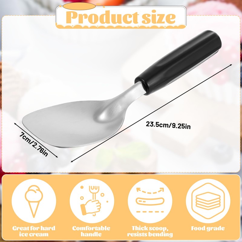 Larrel Ice Cream Spade Ice Cream Scoop Stainless Steel Ice