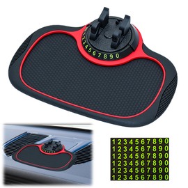 Vordpe Multifunktionale Auto Antirutschmatte, Rutschfestes Telefonpad mit Handyhalterung, 360° Drehbar Kfz-Handyhalterung, Autos Rutschfestes Telefonpad Dashboard, Dashboard