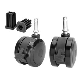 70360 Locking Caster with Insert for Weber Spirit E-310 S-310 Genesis E-320 S-320 Summit E-450 for Weber Grill Replacement Wheels, 2 Pack Wheels for Weber Genesis Grill Parts (2007-2011)