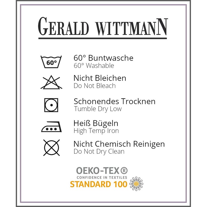 Gerald Wittmann Fitted Sheet Jersey Boxspring, 100% Cotton, Double Bed,