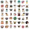 100 Pack Cute Pug Dog Stickers for Water Bottle Car