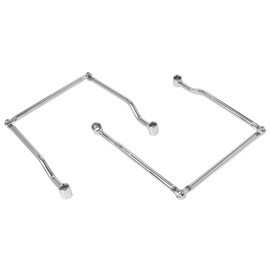 BENDELY Motorcycle Side Bag Support Side Back Support Stay Tank Bag Support Bar for Motorcycle Silver