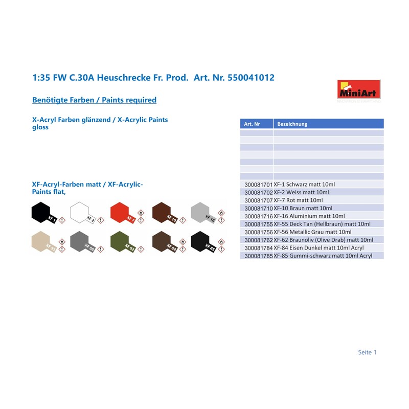 Miniart MIN41012 Plastic Model kit