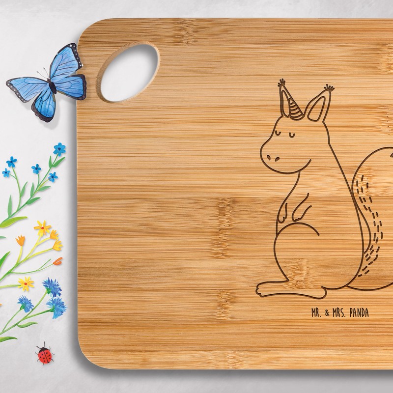 Mr. & Mrs. Panda Bamboo Chopping Board Unicorn Faith Gift