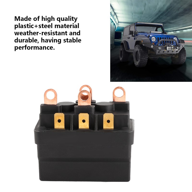 Winch Solenoid Contact Relay Contactor 12V 120A Steel Universal for