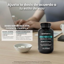 Magnesio Dual Blend 240 Cápsulas | Magnesio Glicinato y Citrato de Alta Absorción | Fórmula de Pureza Clínica