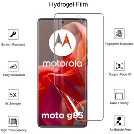 MEMELOKA Screen Protector for Motorola Moto G85 5G, [Pack of 2] HD Anti-Scratch Flexible Soft TPU Film, High Sensitivity and Bubble-Free Screen Protector Motorola Moto G85 5G