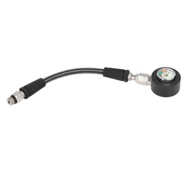 Scuba Diving Pressure Gauge Luminous Submersible Pressure Gauge with High Pressure Hose for BCD Regulator Underwater Diving Equipment 15cm/5.9in