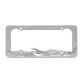 CLA Eagle Metal License Plate Frame - Chrome