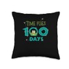 Happy 100th or 100 Days of School Time Flies Frog