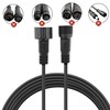 Waterproof Extension Cable for Solar Outdoor String Lights, 6 Ft