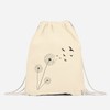Dandelion Gymsac Gym Bag Dandelion Birds Birds Hipster Pouch Tote