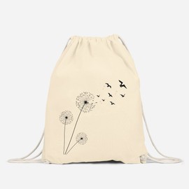 Dandelion Gymsac Gym Bag Dandelion Birds Birds Hipster Pouch Tote Bag Stringbag Drawstring