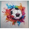 amy2004marie Fabric Panel 14"x14" Soccer Ball 100% Cotton Quilting Panel