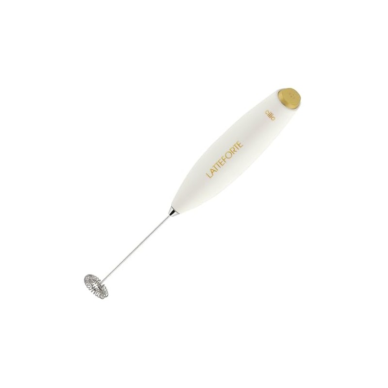 Cilio Latteforte Battery Powered Milk Frother, with Stainless Steel Stand,