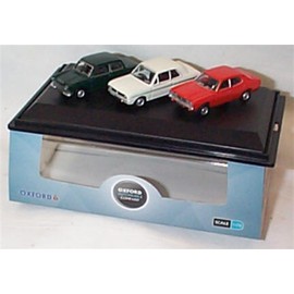 oxford F0RD Cortina 3 Car set Mk1 Mk2 Mk3 Vehicles 1:76 scale diecast model