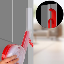 Benory 20Ft T-Shaped Silicone Weather Stripping Seal, Door Seal Tape for Doors and Windows, Blocks Cold Drafts and Reduces Noise