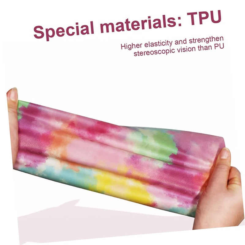 COHEALI 6pcs Heat Transfer Vinyl for DIY Projects Rainbow Cloud