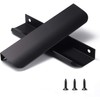 Satanga Black Pack of 2 Edge Finger Pulls for Cabinets