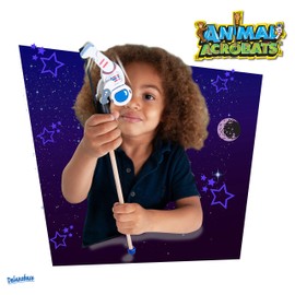 Animal Acrobats - Space Astronaut from Deluxebase. Space Themed Wooden Toddler Toys. Traditional Style Kids Toys. Cute Space Man Figures, Eco Wood Educational Toys, and Kids Party Favors.