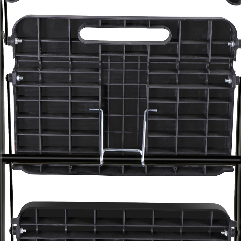 SEGAWE 3 Step Ladders Folding Step Stool Anti-Slip Pedals Compact