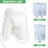 Wearable Urinal for Men,Protable Male Urine Collection Bag，Reusable Silicone Urine