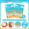 Christmas in July Decorations Tablecloth, 2 Pcs Summer Xmas Table