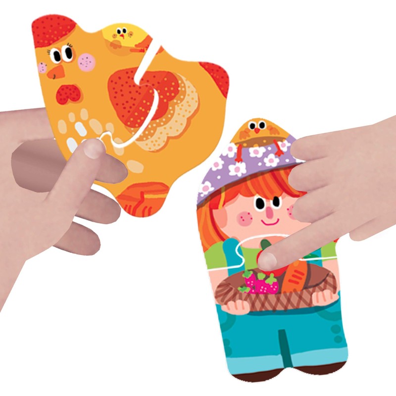 Headu - Touch 2 Piece Puzzles - Farm (MU24889)