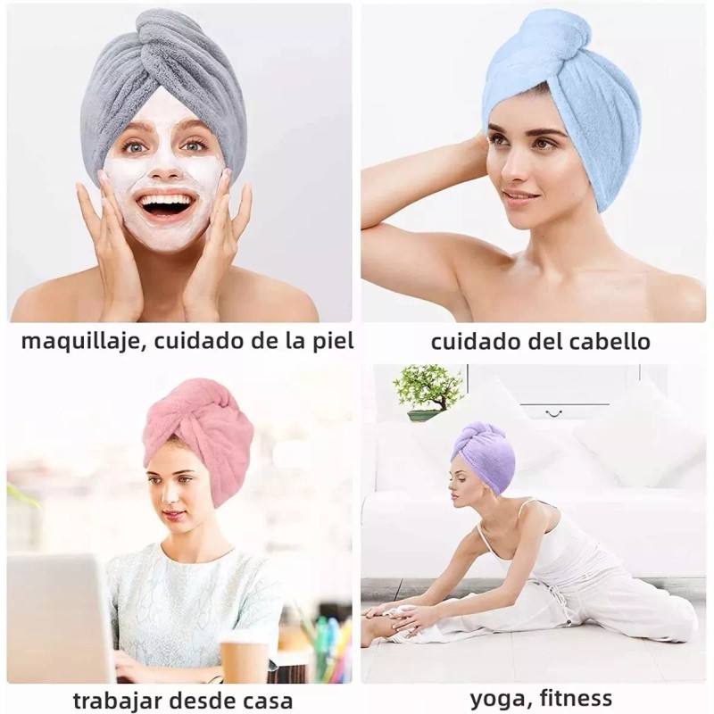 Molin Toalla De Cabello Para Secado Rápido Turbante